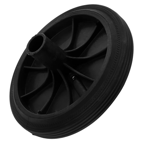 TABLZONE Garbage Can Wheels Trash Bin Wheel Black Rubber High Load Capacity 1Pcs