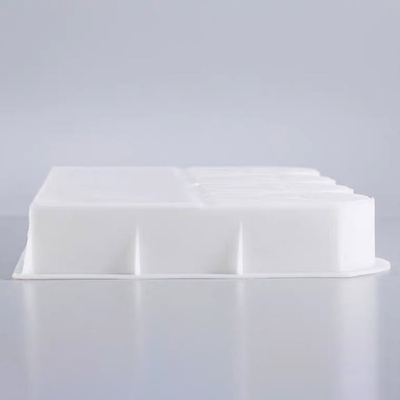 TABLZONE White Plastic Concrete Garden Edging Mold Border for Lawn Yard Landscaping Decoration 1 Piece