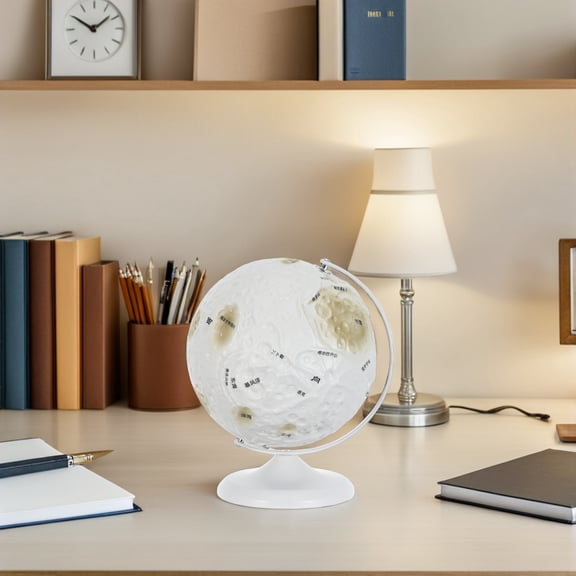 TABLZONE Geography Teaching Globe with Moon Surface Model for Stem Education Use