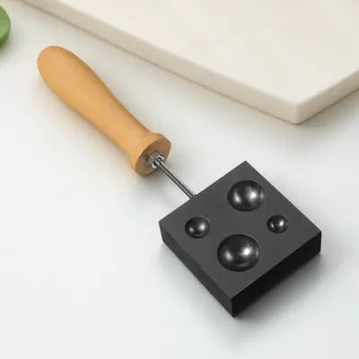 TABLZONE Graphite Ingot Mold for Glass Blowing with Wood for Consistent and Precise Lamp Working