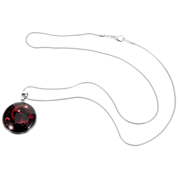 TABLZONE Scorpio Zodiac Pendant Necklace with Glow in the Dark Effect, Unique Jewelry Gift for Men and Women