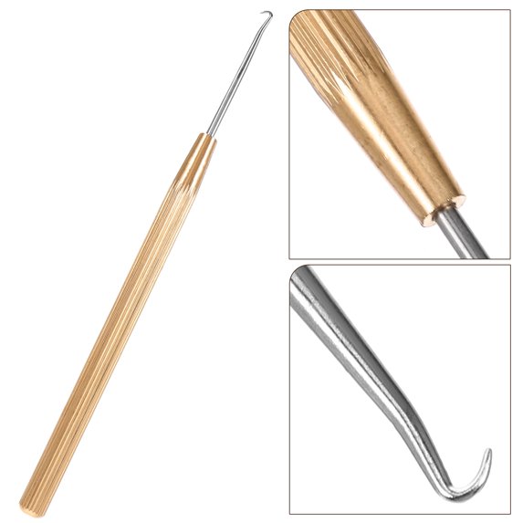 TABLZONE Golden Tennis Racket Threading Tool with Comfortable Grip for Home Use