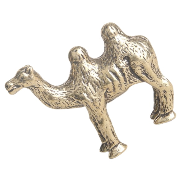 TABLZONE Elegant Golden Brass Camel Figurine for Living Room Decor, Stylish Table Decoration