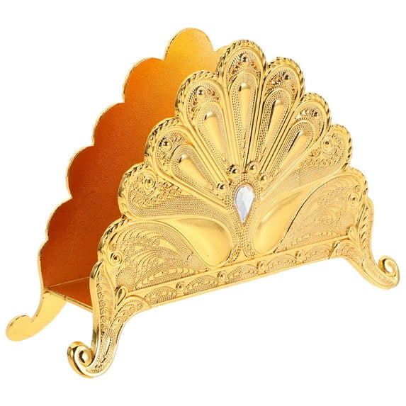 TABLZONE Golden Alloy Paper Towel Holder for Kitchen Countertop and Hotel Use, Stylish Design, , 1 Piece