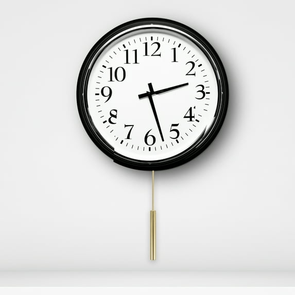 TABLZONE Golden Metal Pendulum Replacement for Wall Clock with Smooth Finish, and Stylish Clock Accessory
