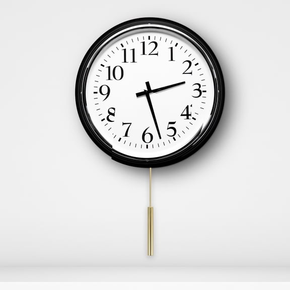 TABLZONE Golden Metal Pendulum Replacement for Wall Clock with Smooth Finish, and Stylish Clock Accessory