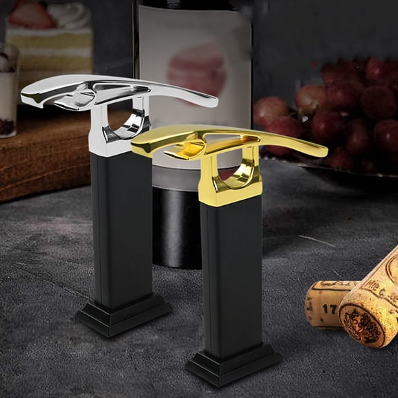 TABLZONE Multi-Functional Golden Bottle Opener for Wine & Beer Caps, Lightweight Kitchen Tool, Easy to Use and