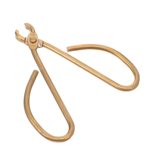 TABLZONE Golden Stainless Steel Pine Nut Sheller Tool Precise Nut Cracking and Easy Kitchen Storage