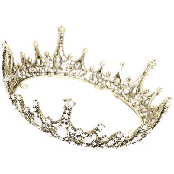 TABLZONE Bridal Wedding Party Headpiece Bridal Tiara Hair Accessory in Antique Brass 1Set