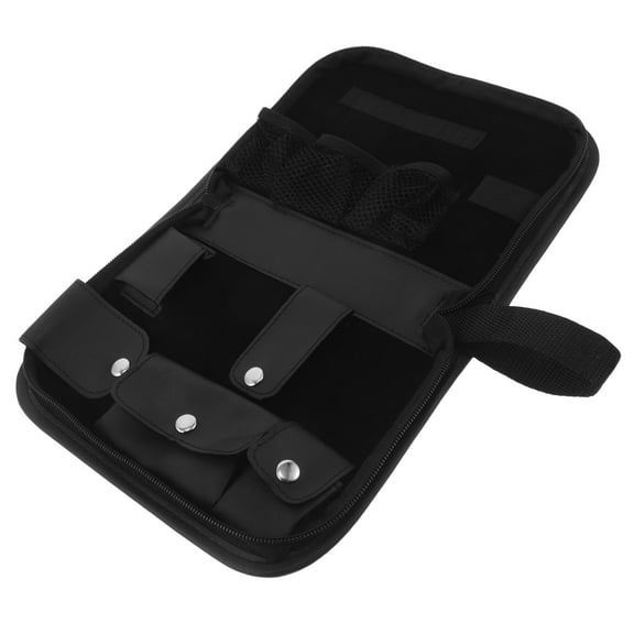 TABLZONE Waterproof Golf Pouch Golf Divot Tool Pouch Black PU for Quick Accessories 1Pack