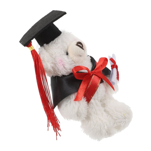 TABLZONE Graduation Plush Graduation Bear White Plush 1 PCS Celebration Students Keepsake Gift