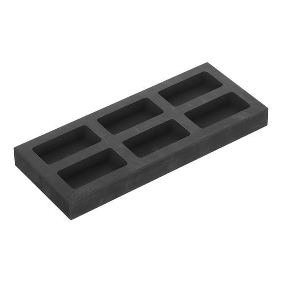 TABLZONE Black Graphite Ingot Mold High Purity for Home Jewelry Casting