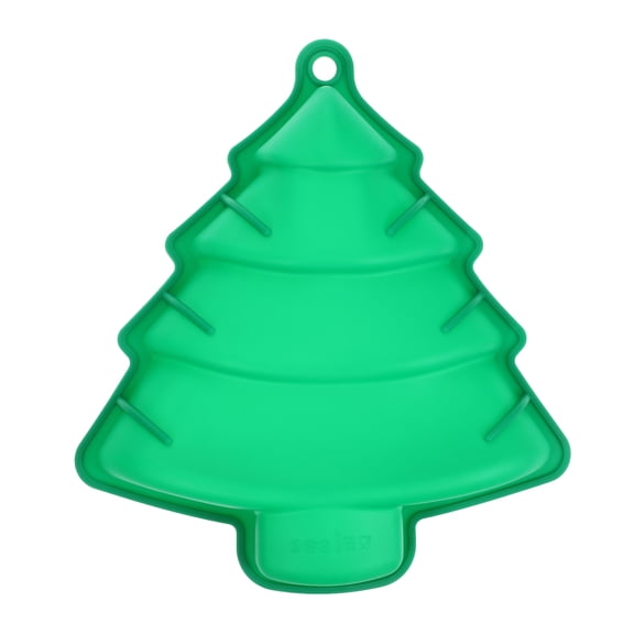 TABLZONE Green Silicone Christmas Tree Baking Pan Non Stick Mold for Oven Freezer Microwave Use