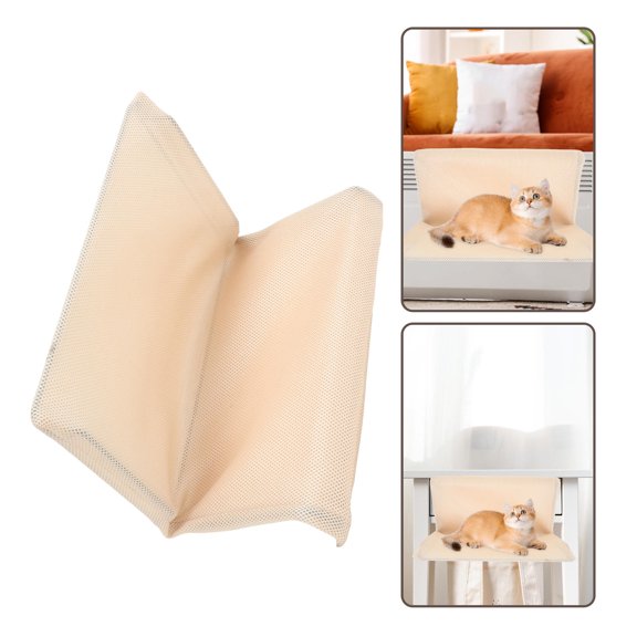 TABLZONE Grey Cat Window Shelf With Comfortable Design For Pet Owners 1Set