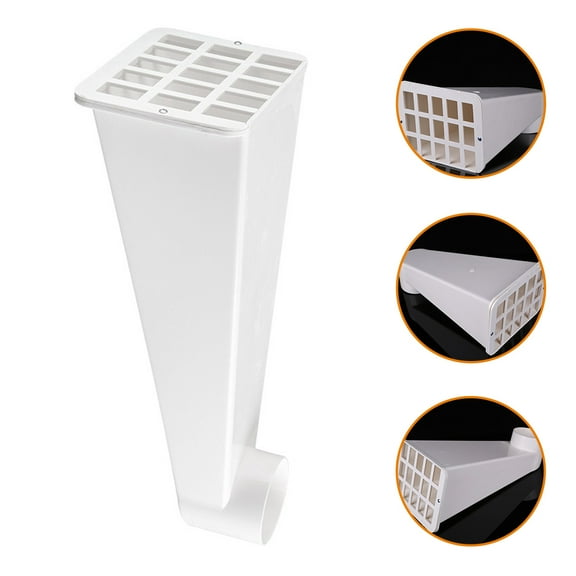 TABLZONE PVC Rain Gutter Diverter Kit Side Mounted for Efficient Water Collection