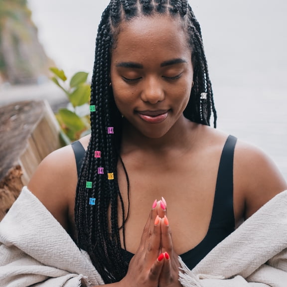 TABLZONE 106Pcs Crochet Hooks and Dreadlock Needles Set Assorted Colors for Hair Braiding and Crafting