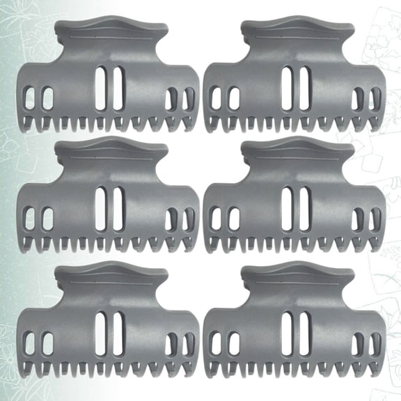 TABLZONE 1Set Heat Resistant Grey Hair Claw Clip Plastic Hair Catching Barrette