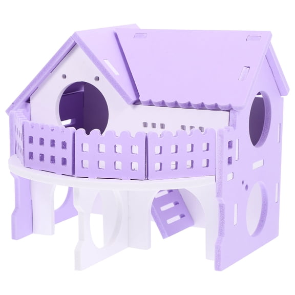TABLZONE PVC Violet Hamster Hut Hideout for Small Animals Providing Private Rest and Entertainment
