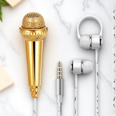 TABLZONE Hand Microphone Portable Yellow 1Set for Family Fun