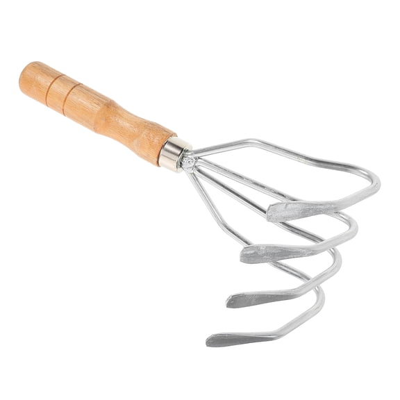 TABLZONE Clamming Rake Reliable Shell Digging Tool with Metal and Wood