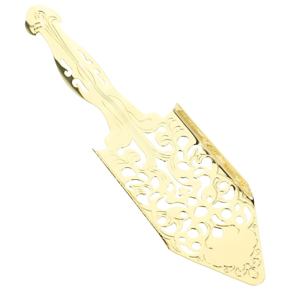 TABLZONE Multi Function Hollow Out Absinthe Spoon in Golden Stainless Steel for Bar Accessories