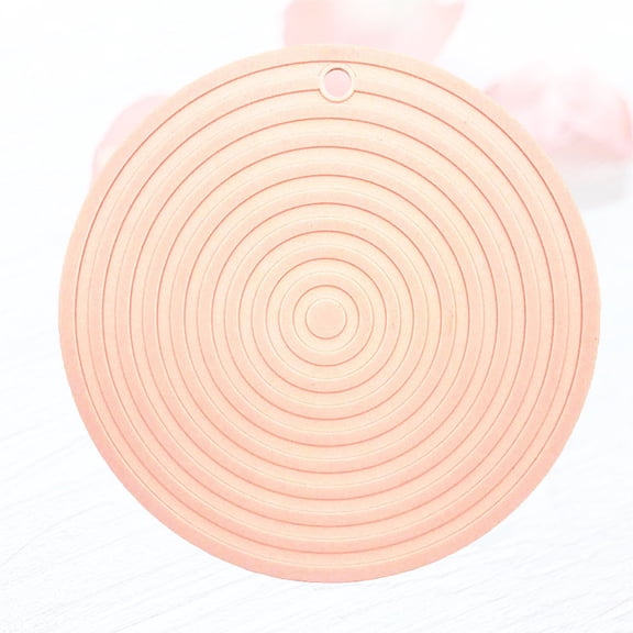 TABLZONE Heat Resistant Beige Table Placemat Silicone Coaster for Kitchen Bowl Plate Mat
