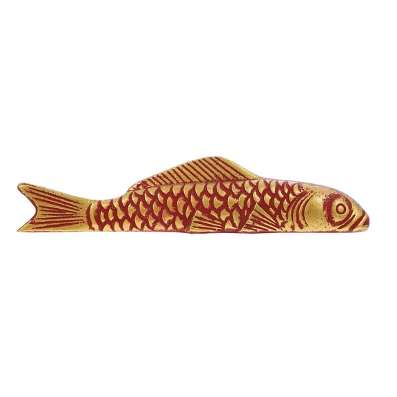 TABLZONE Decorative Chinese Style Cast Iron Paper Weight Carp Shape for Desktop Use