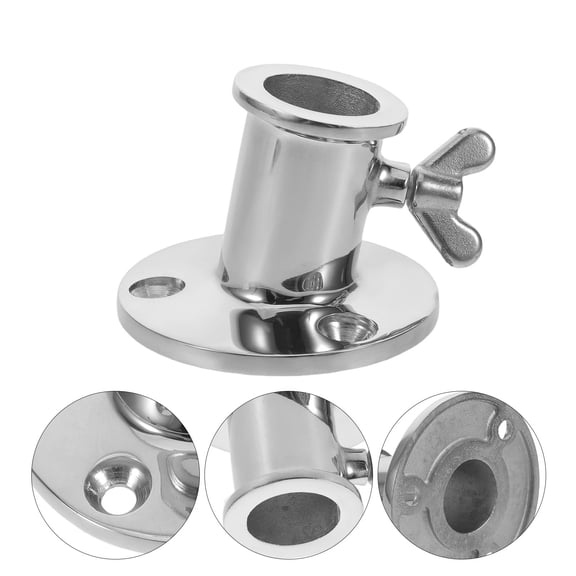 TABLZONE Flagpole Mount Bracket Stainless Steel Durable Support for Outside House Or Truck