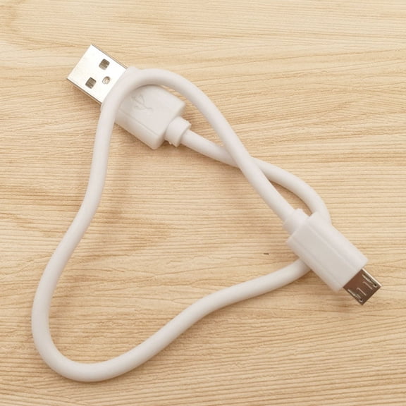 TABLZONE Portable USB 2.0 Charging Cable White for Home, Office, and Travel Use and Fast Charging Cord