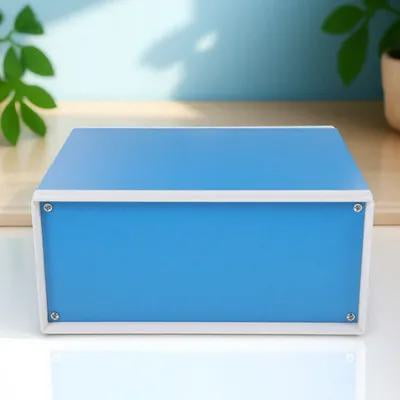 TABLZONE High Grade Blue Metal Junction Box for Electronic Projects with Convenient Installation and Stability