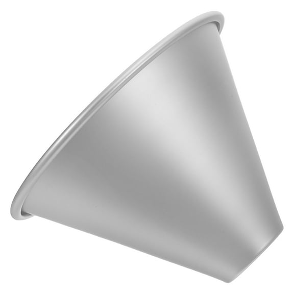 TABLZONE Cone Skirt Cake Mould Aluminium Alloy Silver for Easy Release Baking