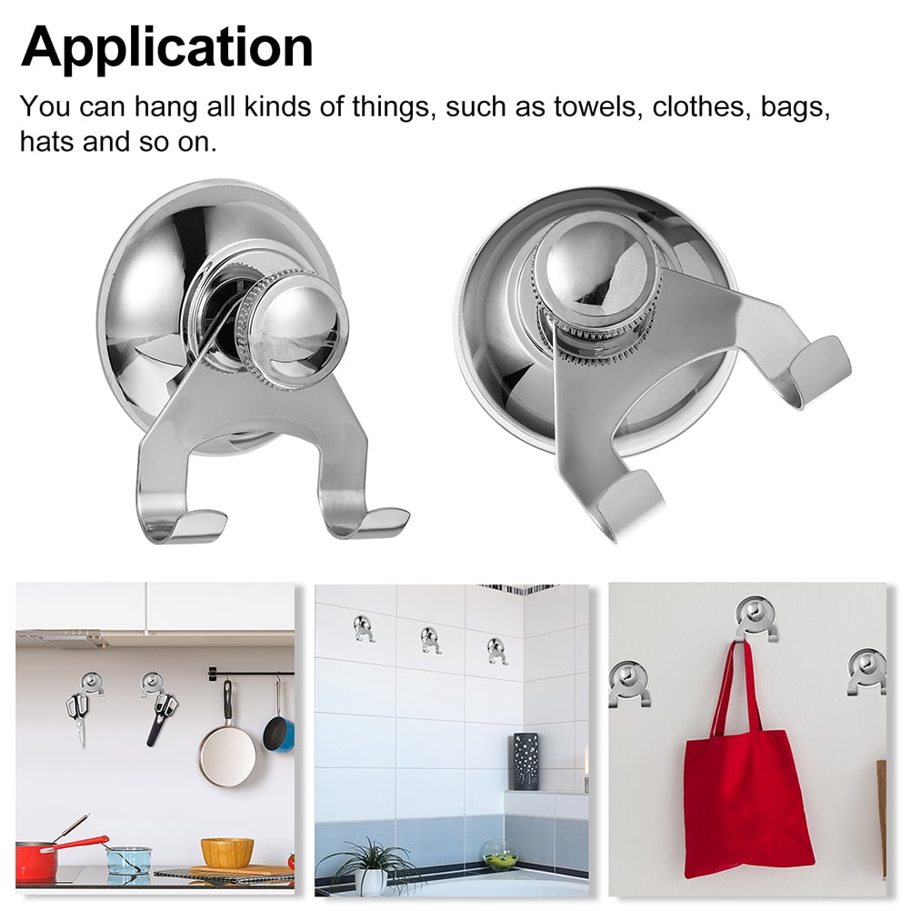 TABLZONE Stainless Steel Hooks for Bathroom and Kitchen, Strong ...