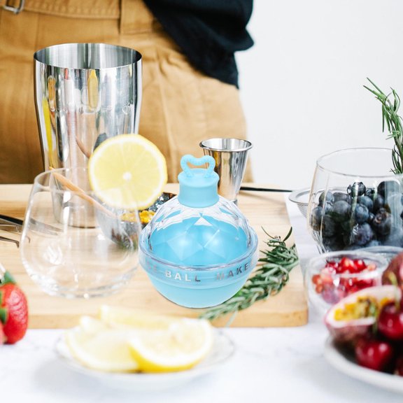 TABLZONE Silicone Ice Ball Mold Round Shaped Ice Maker for Home Bar and Entertaining