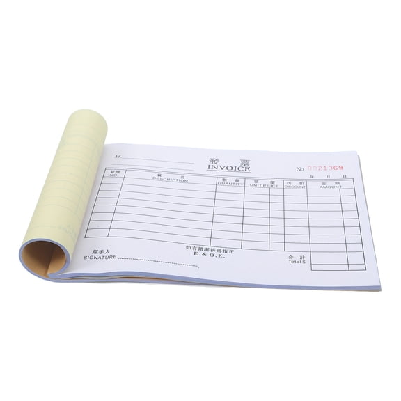TABLZONE Invoice Pads with Thick Paper and Standardized Fields for Efficient Business Record Keeping