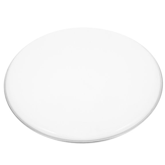 TABLZONE Durable White Polyester PVC Drum Head Cover for Jazz Drums Replacement