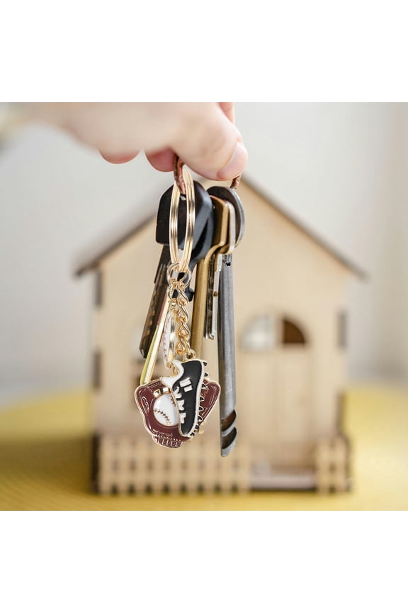Baseball Keychain Pendant Zinc Alloy Sports Fan Key for Daily Use, Parties, and - 1 Piece