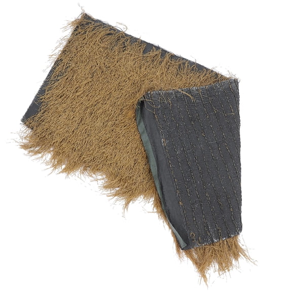TABLZONE Artificial Thatch Roof Panel in Khaki for Outdoor Garden Decor
