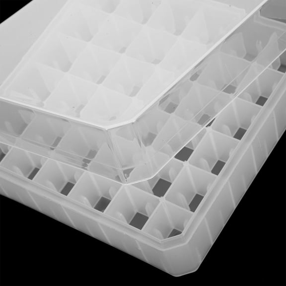 TABLZONE Laboratory White Plastic Cryogenic Storage Box with 36 Grid for Microcentrifuge Tube Freezer Storage