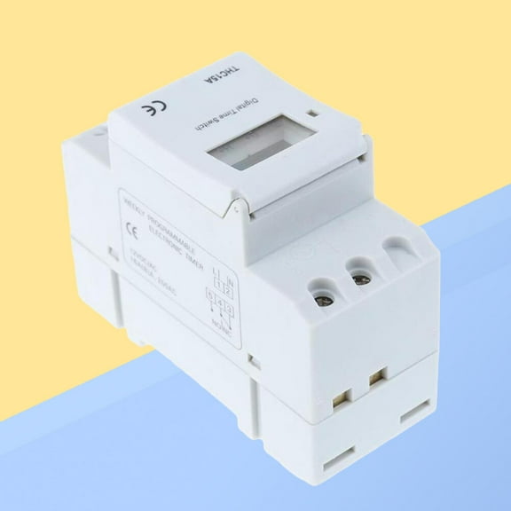 TABLZONE Multipurpose White Programmable Timer for Lights and Devices with LED Indicators