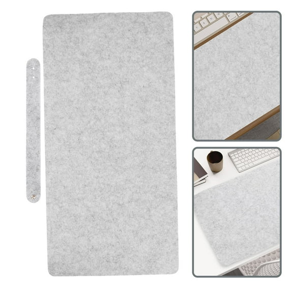 TABLZONE Felt Table Mats Large Desk Mat Light Grey 1Set