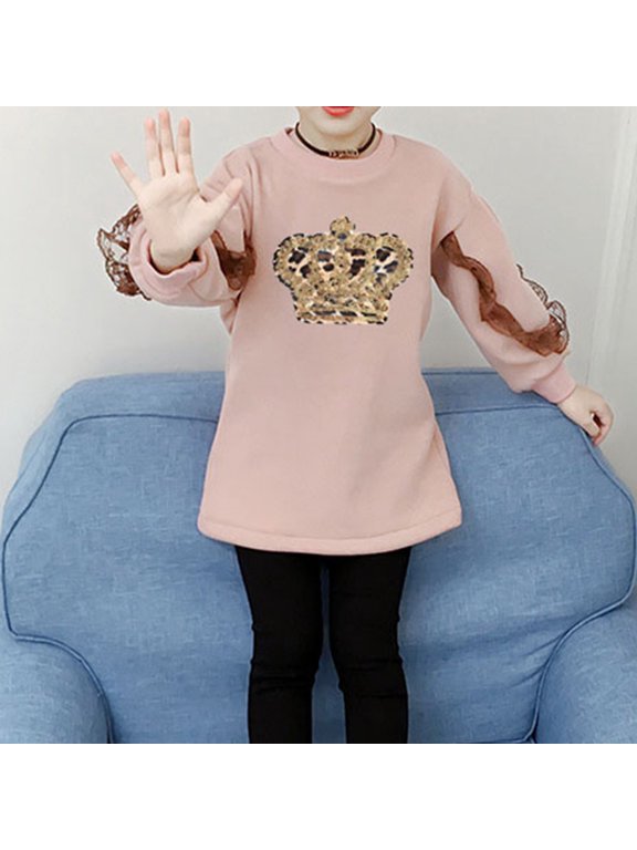 Leopard Crown Embroidery Sequin Patch for Sweater T Shirt Clothes