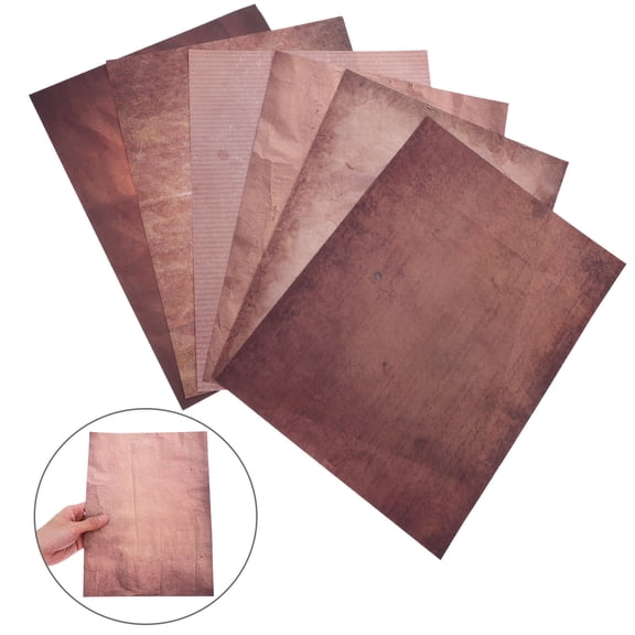 TABLZONE Vintage Style Decorative Printer Paper with Double Sided Design and Assorted Colors