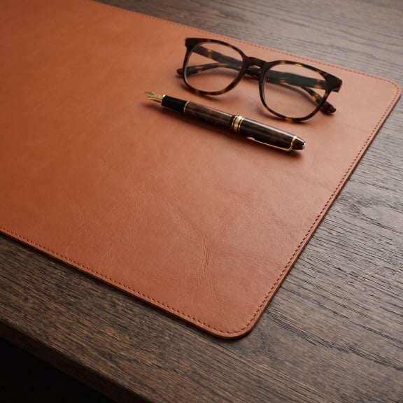 TABLZONE Waterproof Desk Pad for Office with Large Surface and Anti Slip Material Light Brown