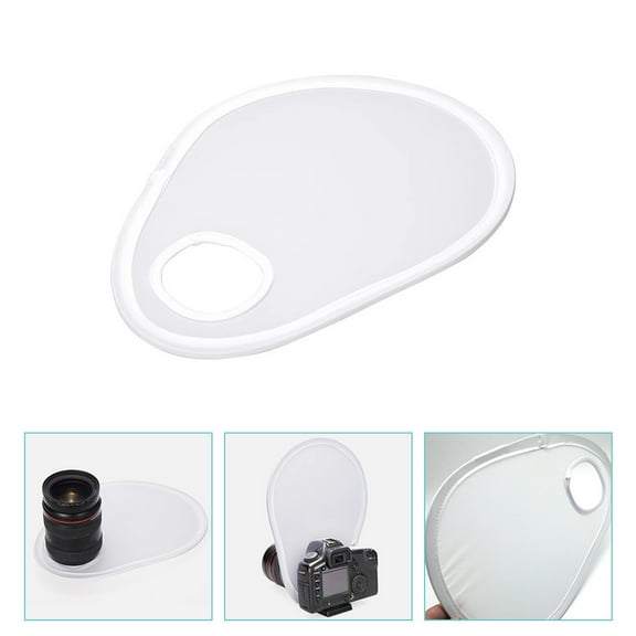 TABLZONE Light Reflector for Photography White Flexible Diffuser for on-Camera Flash Use