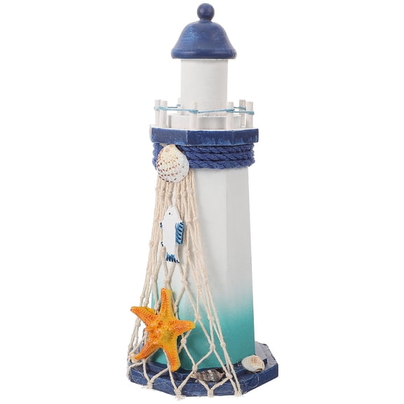 TABLZONE Lighthouse Decoration Home Decorative Lighthouse Figurines Nautical Theme 1Pack