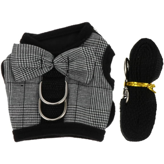 TABLZONE Rabbit Suit Harness with Leash Grey Stylish Vest for Comfortable Outdoor Walks