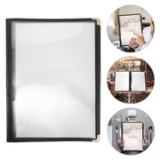 TABLZONE Clear Loose Leaf Menu Folder with PVC Binder Cover for Elegant Restaurant Presentation
