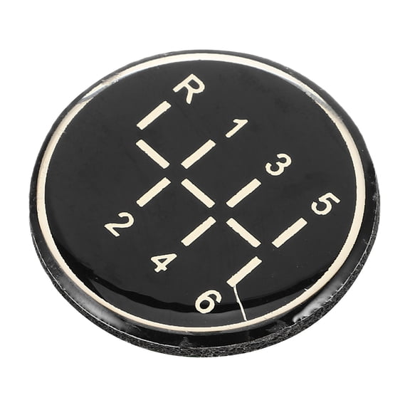 TABLZONE Car Gear Shift Decorative Sticker Black Durable Adhesive for Manual Transmission Trucks