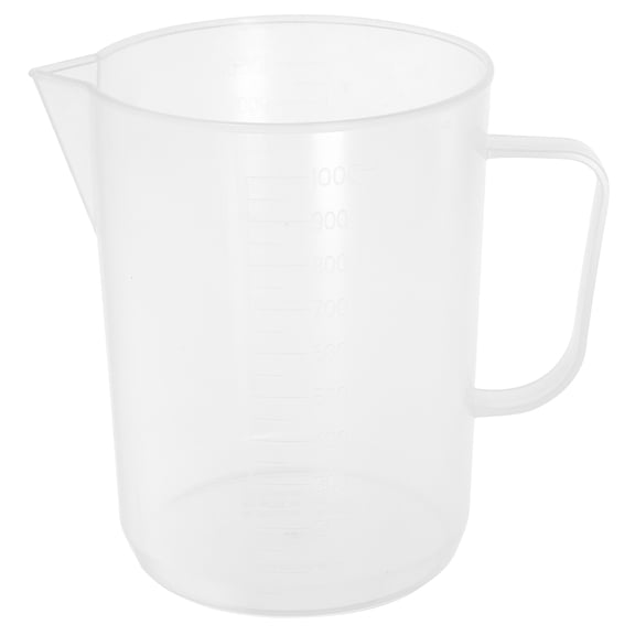TABLZONE White Plastic Measuring Cups Set with Easy-Read Scale and Ergonomic Handles for Precise Baking and Cooking