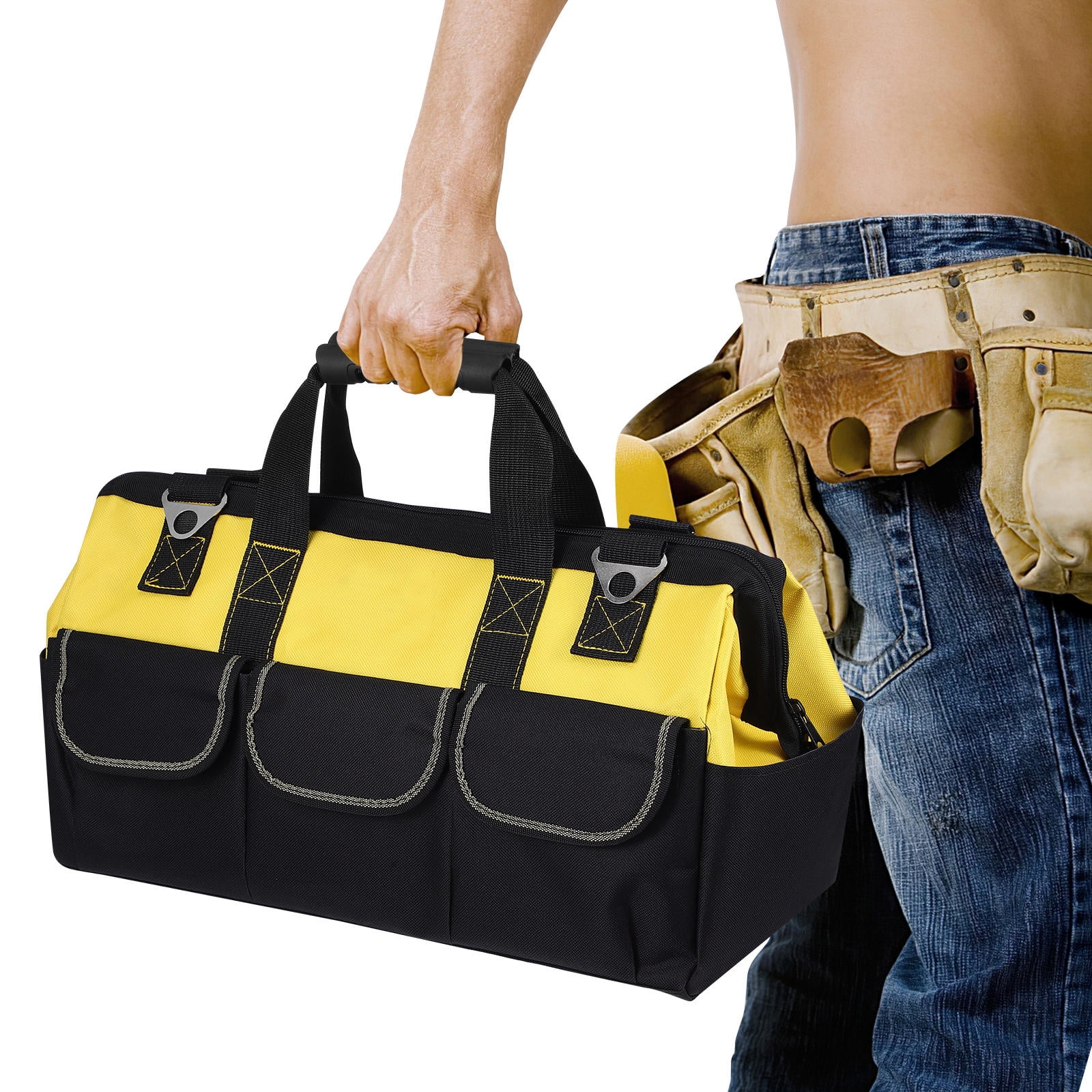 TABLZONE Multi-Functional Tool Tote Bag with Heavy-Duty Oxford Fabric and Ample Storage Space for Tools